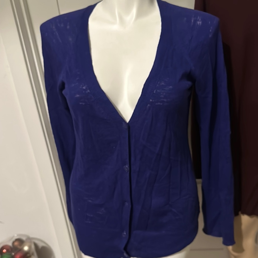 Kenneth Cole Reaction Blue Cardigan Size M